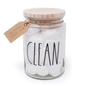 Last 1 - Rae Dunn “Clean” Glass Jar